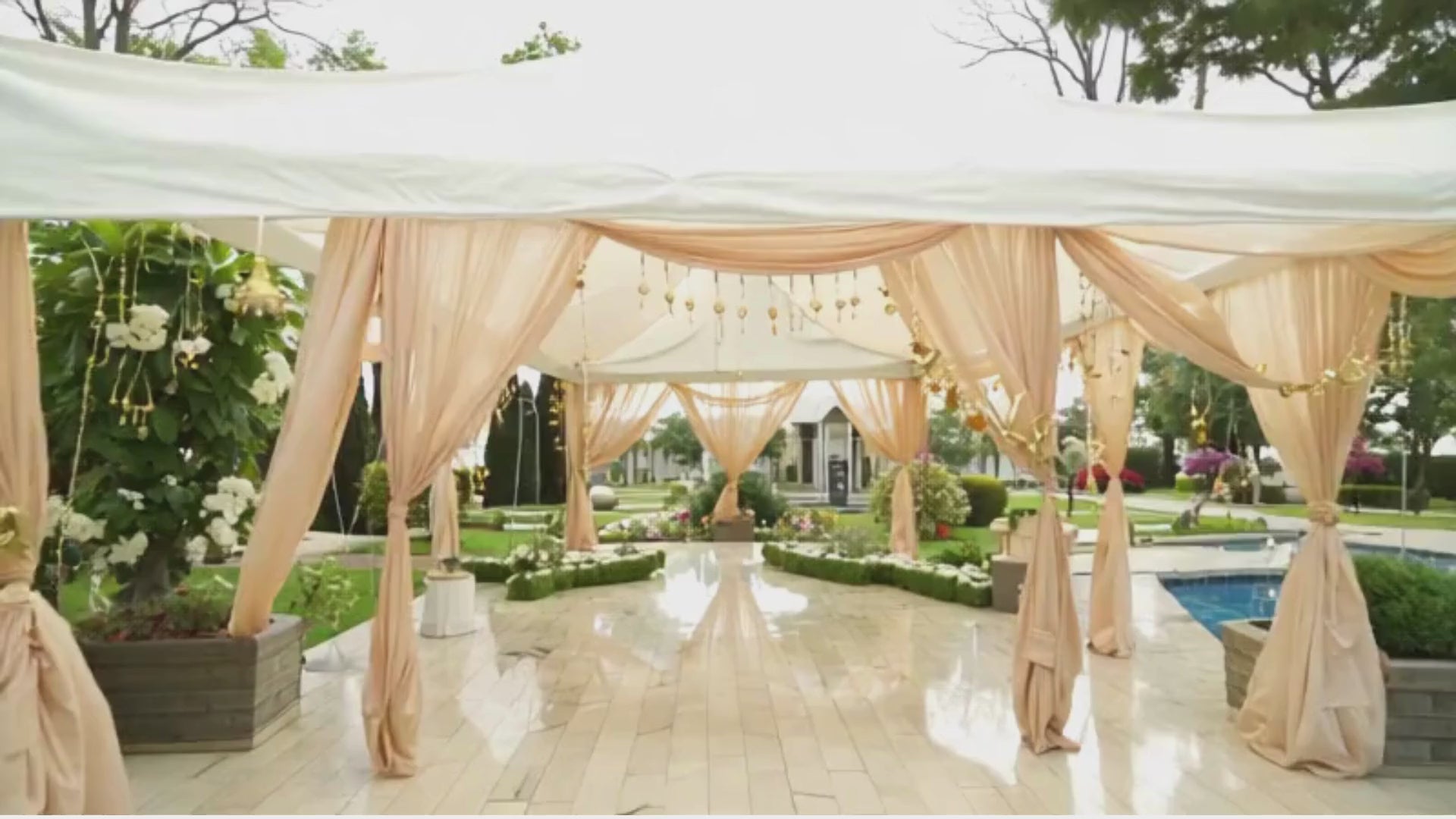 Canopy Tent Decoration at Resort