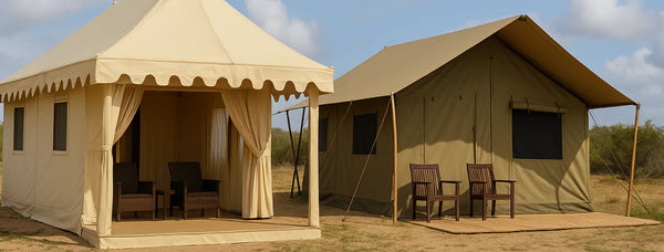 Swiss Cottage Tents vs Safari Tents