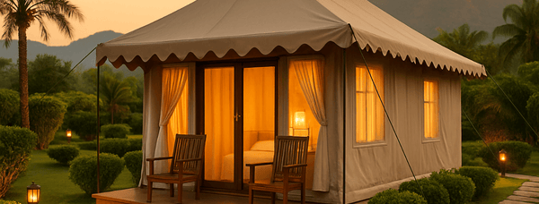 Top Benefits of Swiss Cottage Tents for Resorts and Luxury Camps